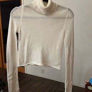 Cream Crop Sweater